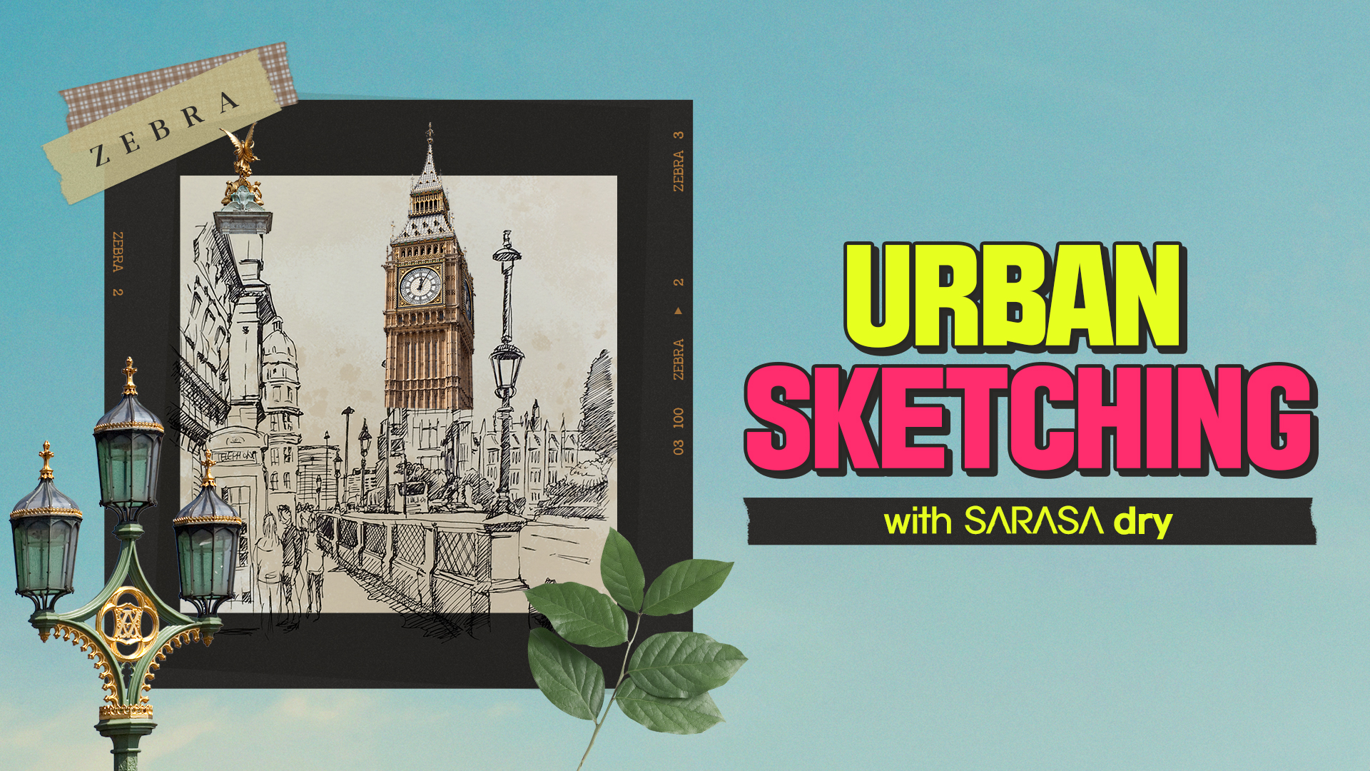 [제브라] 런던 여행 / 여행 드로잉 / 펜 드로잉 / draw with me / urbasnsketch