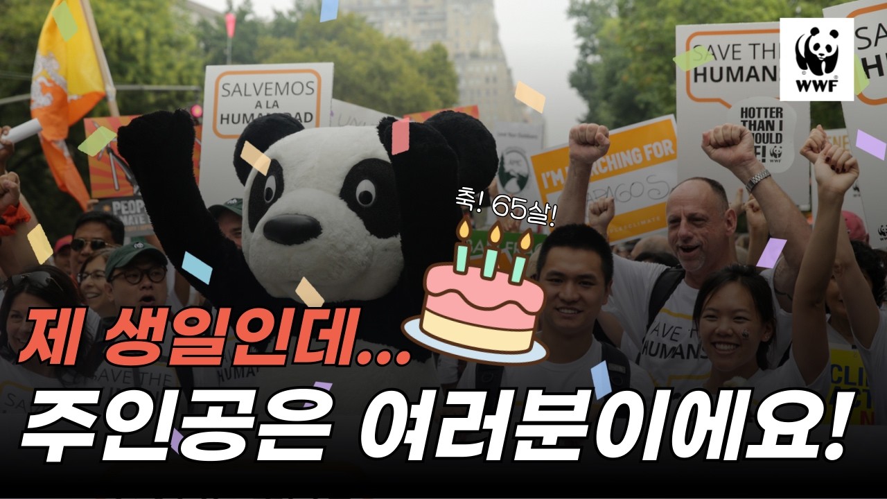 생일인데 주인공은 당신? WWF가 65년을 지켜온 특별한 이유